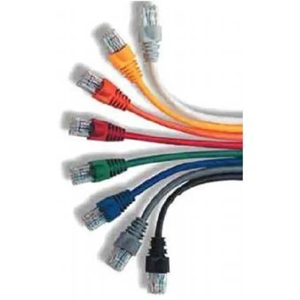 ⁨Patch cord ekranowany FTP kat.6 osłonka zalewana 1M czarny⁩ w sklepie Wasserman.eu