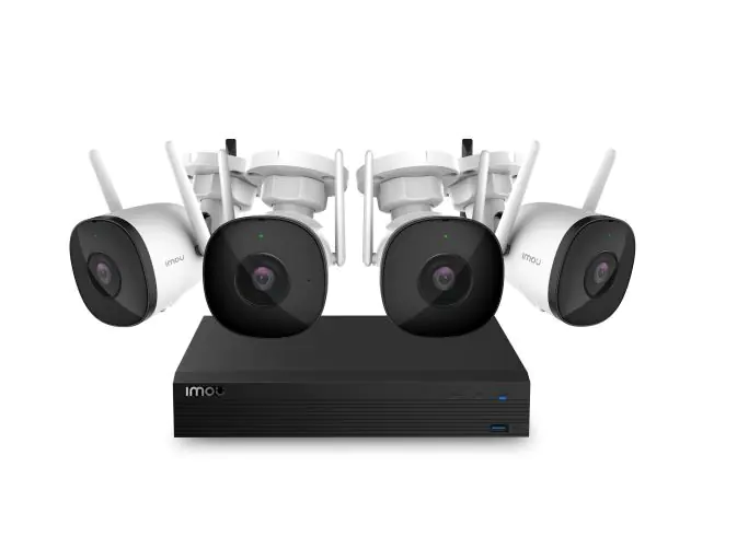 ⁨Bezprzewodowy system bezpieczeństwa 4 Channel Wi-Fi NVR 4 Bullet 2 Cameras⁩ w sklepie Wasserman.eu