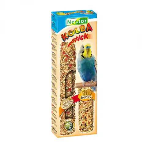 ⁨NESTOR Kolba 2w1 dla małych papug - biszkoptowa i miodowa 2 szt. [PMBM]⁩ w sklepie Wasserman.eu