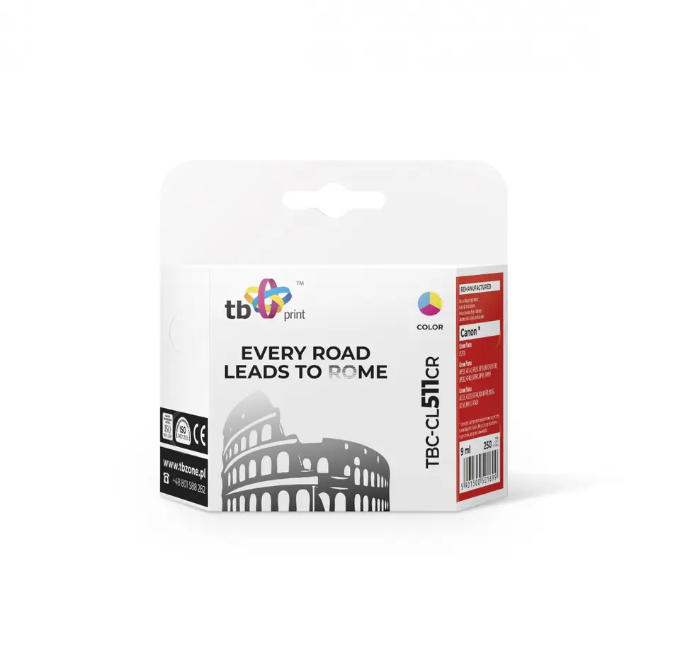 Tusz do Canon MP 240 TBC-CL511CR Kolor ref. w sklepie Wasserman.eu