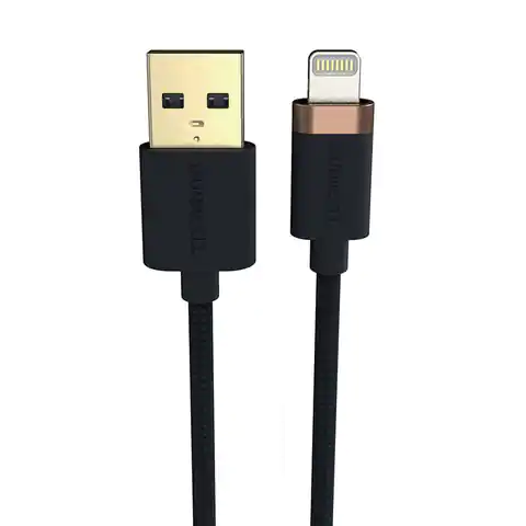 ⁨USB to Lightning Duracell Cable 2m (Black)⁩ at Wasserman.eu