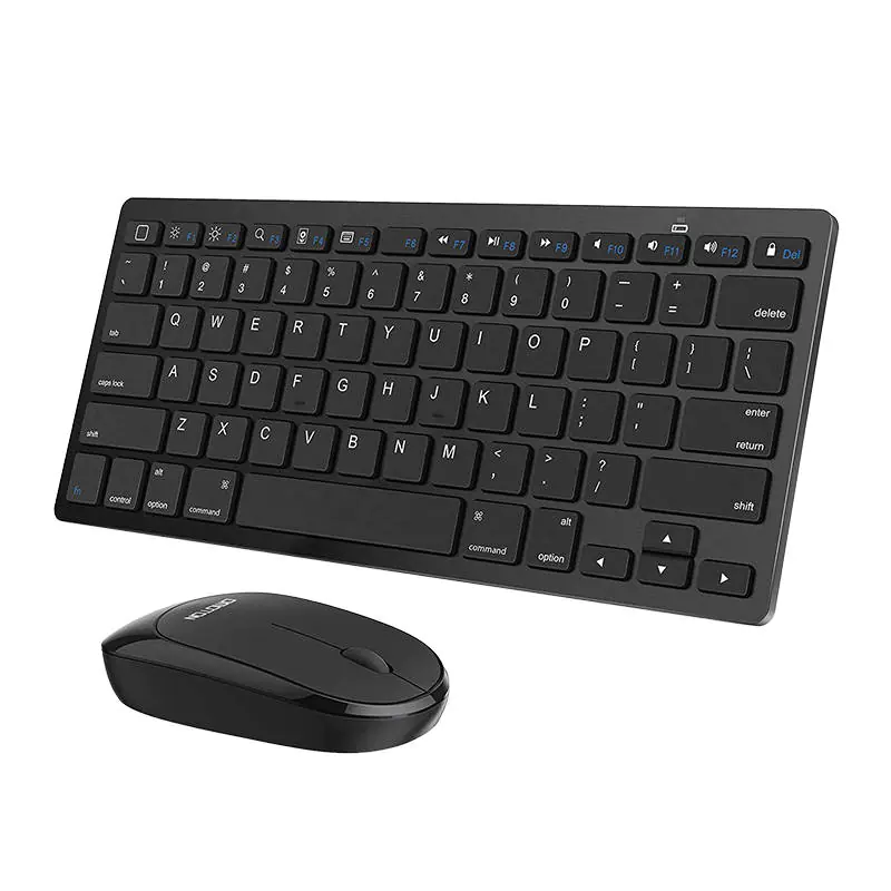 ⁨Zestaw klawiatura + mysz Omoton KB066 Black (czarny)⁩ w sklepie Wasserman.eu