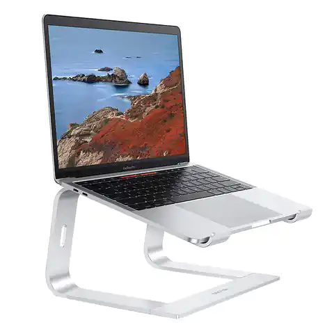 ⁨Laptop stand adjustable L2 Omoton (silver)⁩ at Wasserman.eu