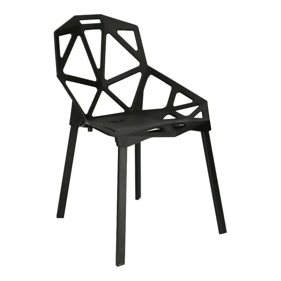 ⁨Gap PP chair black Simplet⁩ at Wasserman.eu