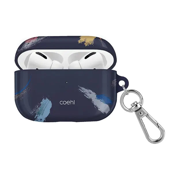 ⁨UNIQ Case Coehl Reverie AirPods Pro blue/prussian blue⁩ at Wasserman.eu