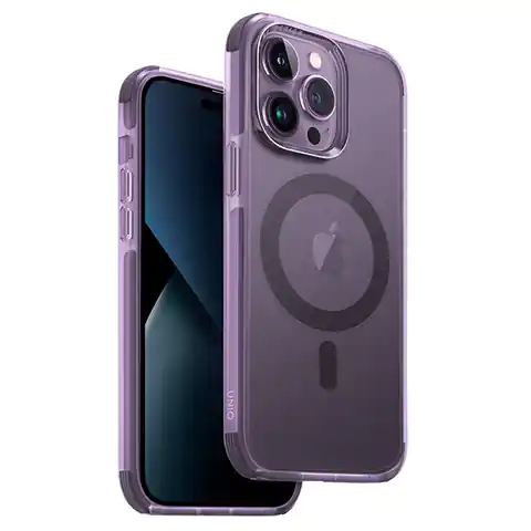 ⁨UNIQ etui Combat iPhone 14 Pro Max 6,7" Magclick Charging purpurowy/fig purple⁩ w sklepie Wasserman.eu