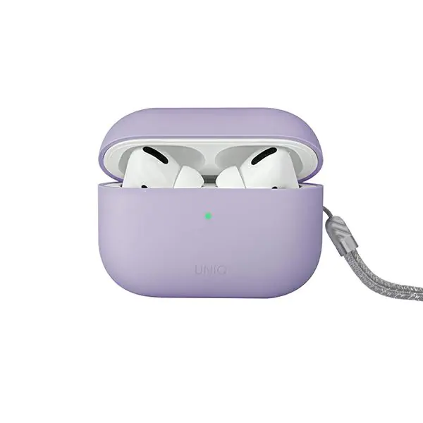 ⁨UNIQ Case Lino AirPods Pro 2 gen Silicone lilac/lilac lavender⁩ at Wasserman.eu