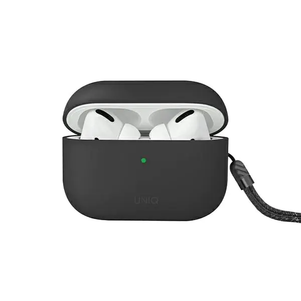 ⁨UNIQ Case Lino AirPods Pro 2 gen Silicone gray/ash grey⁩ at Wasserman.eu