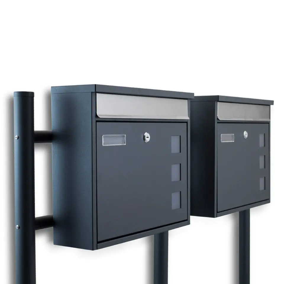 ⁨LETTER BOX MODERN DOUBLE FREESTANDING BITUXX⁩ at Wasserman.eu