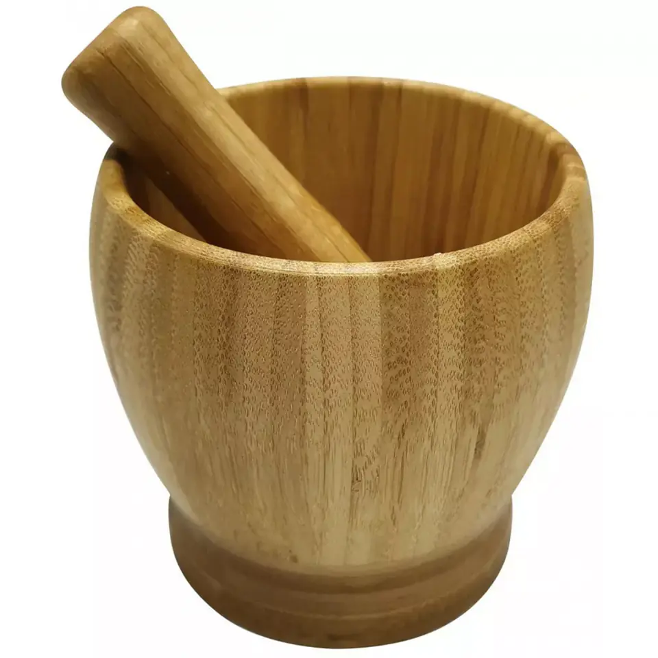 ⁨KITCHEN BAMBOO MORTAR 11cm KINGHOFF KH-1617⁩ at Wasserman.eu