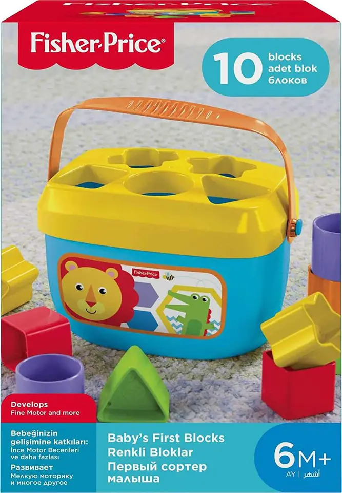 ⁨FISHER PRICE FFC84 BABY'S FIRST BLOCKS - SHAPE SORTER⁩ at Wasserman.eu