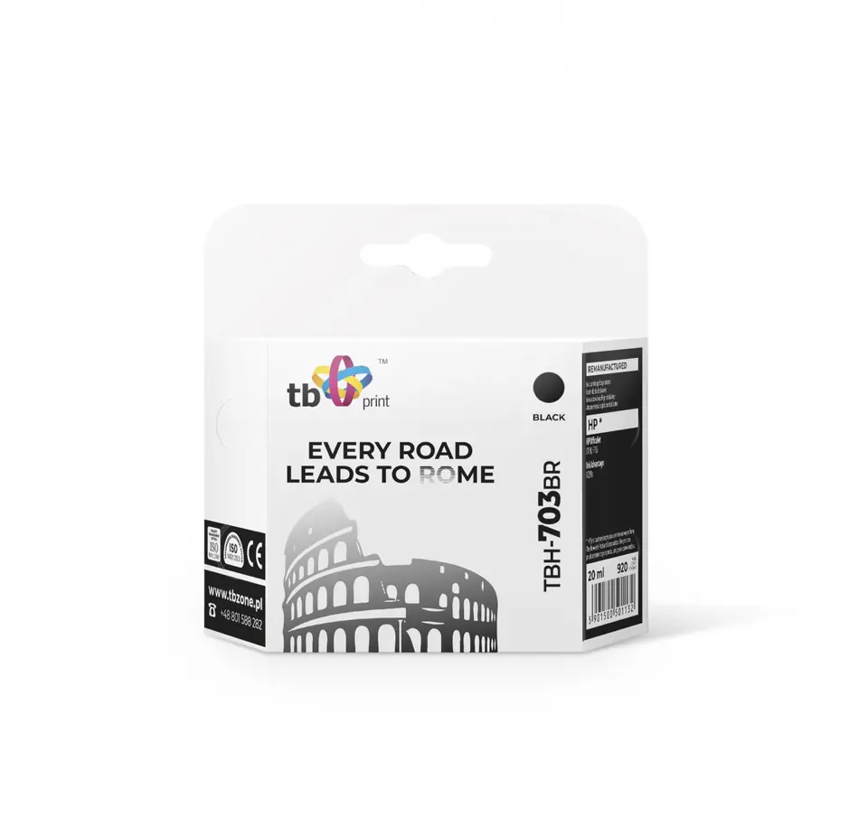 Tusz do HP DJ D730/F735 (HP nr 703 CD887AE) TBH-703BR BK ref. w sklepie Wasserman.eu