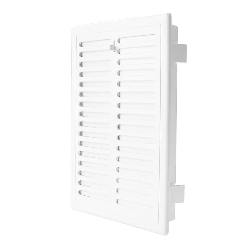 ⁨VENTILATION GRILLE WITH SHUTTER D/TKŻ 140 WHITE⁩ at Wasserman.eu