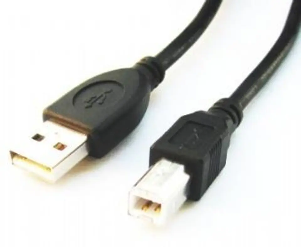 ⁨Kabel USB 2.0 typu AB AM-BM 4,5m czarny⁩ w sklepie Wasserman.eu