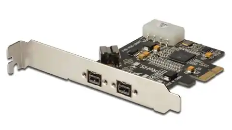 ⁨Karta/Kontroler Firewire (800) PCI Exp., 2xZew. 1xWew. IEEE1394b 9pin,Low Profile, Chipset: XIO2213B⁩ w sklepie Wasserman.eu