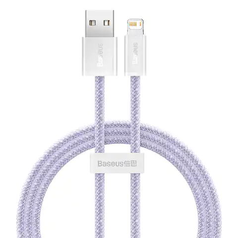 ⁨USB cable for Lightning Baseus Dynamic 2, 2.4A, 1m (purple)⁩ at Wasserman.eu