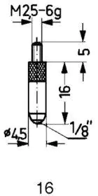 ⁨Steel measuring tip, type 16/16,0mm KÄFER⁩ at Wasserman.eu