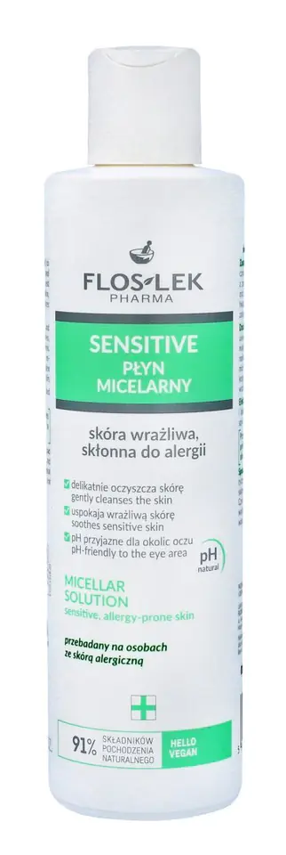 ⁨FLOSLEK Pharma Sensitive Płyn micelarny do skóry wrażliwejni skłonnej do alergii 1szt⁩ w sklepie Wasserman.eu