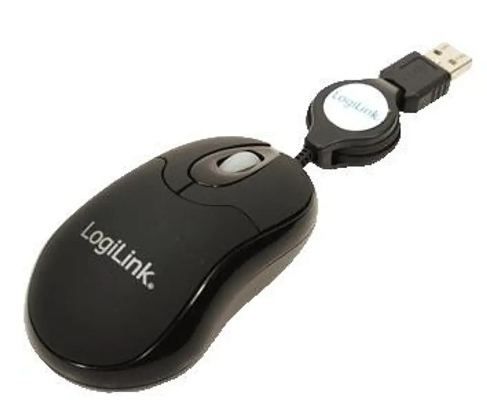 ⁨Mouse optical USB Mini with retractable cable⁩ at Wasserman.eu