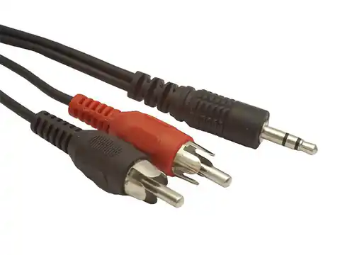 ⁨Gembird 1.5m, 3.5mm/2xRCA, M/M Audio-Kabel 1,5 m Schwarz, Rot, Weiß⁩ im Wasserman.eu