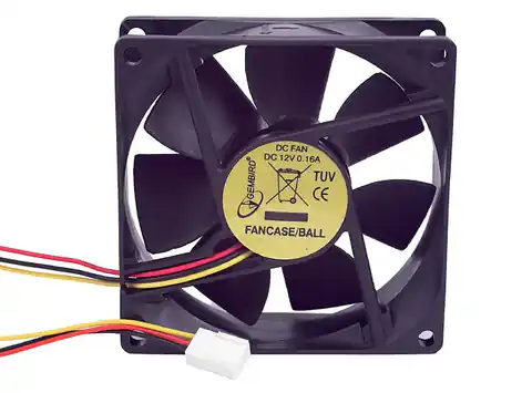 ⁨Cooling Fan 80x80x25mm 3Pin Ball for PC/power supply⁩ at Wasserman.eu