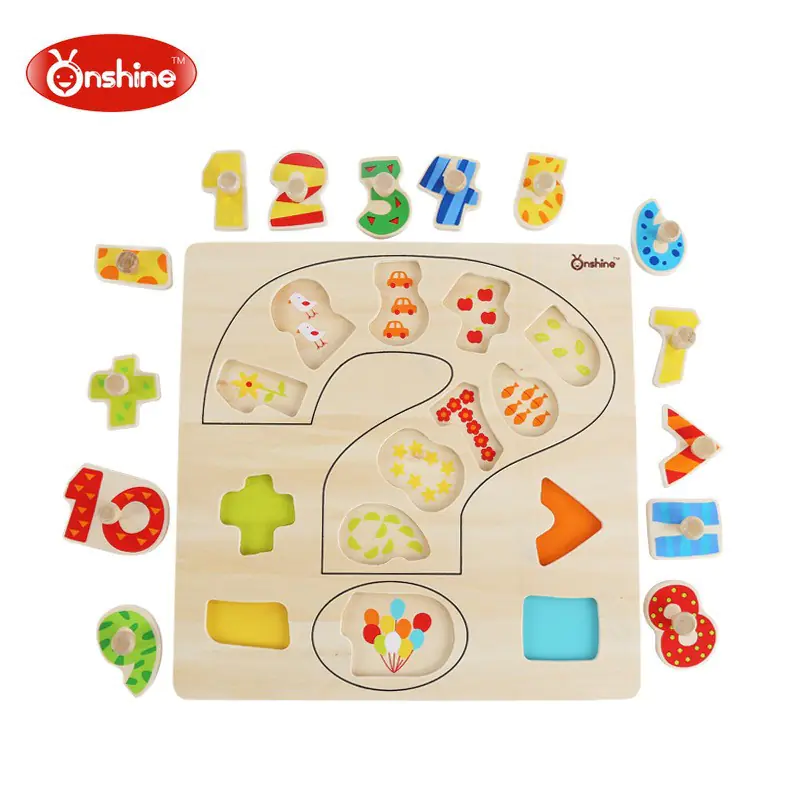 ⁨Wooden jigsaw puzzle with pins ONSHINE numbers⁩ at Wasserman.eu