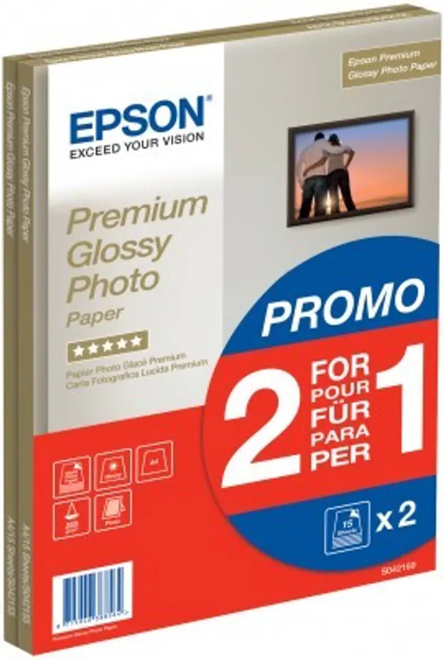 ⁨Premium Glossy Photo Pap A4, 255g/m., 30 Sheet⁩ at Wasserman.eu