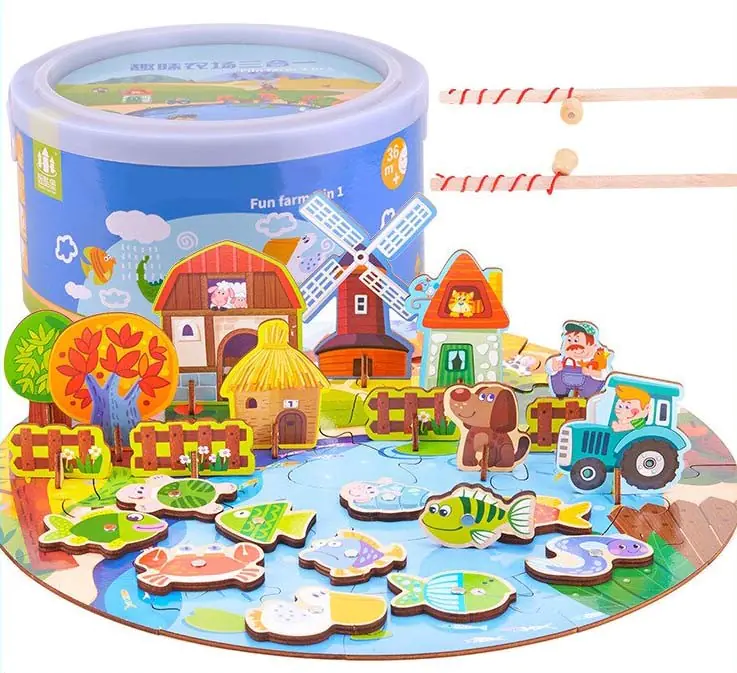 PUZZLE MAGNETYCZNE DO ŁOWIENIA FARMA ZKB-904 w sklepie Wasserman.eu