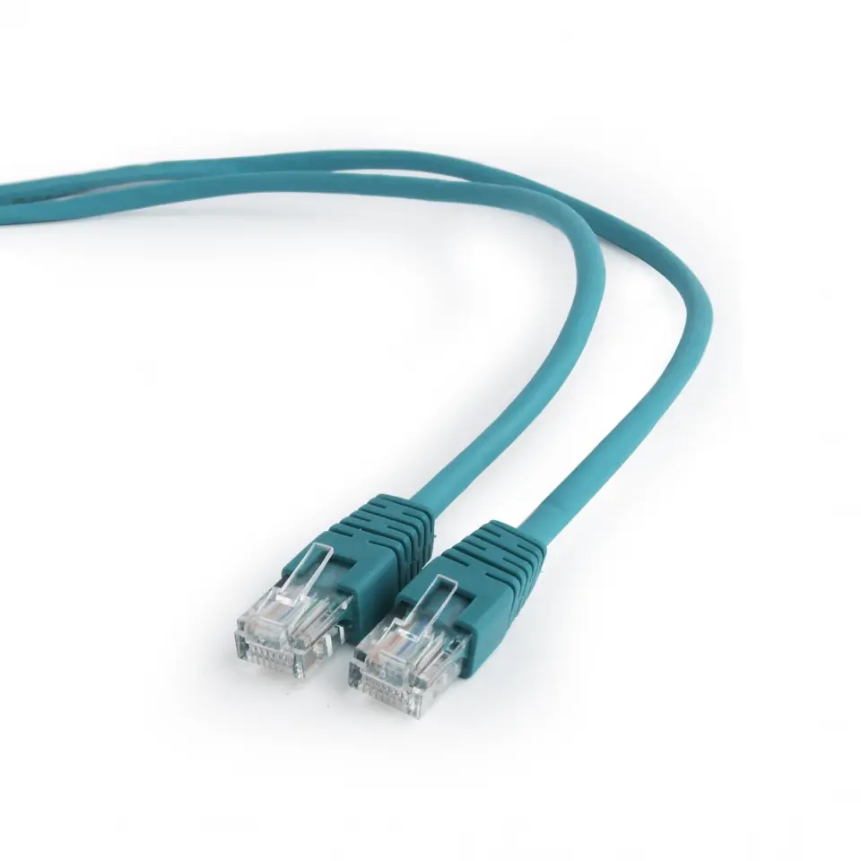 ⁨Patch cord kat.5e osłonka zalewana 1M zielony⁩ w sklepie Wasserman.eu