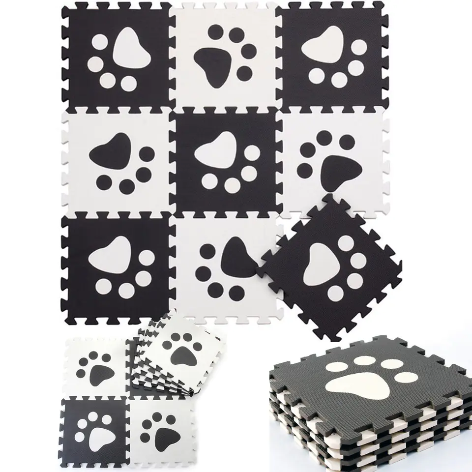Mata piankowa puzzle EVA gruba 90x90 cm w sklepie Wasserman.eu