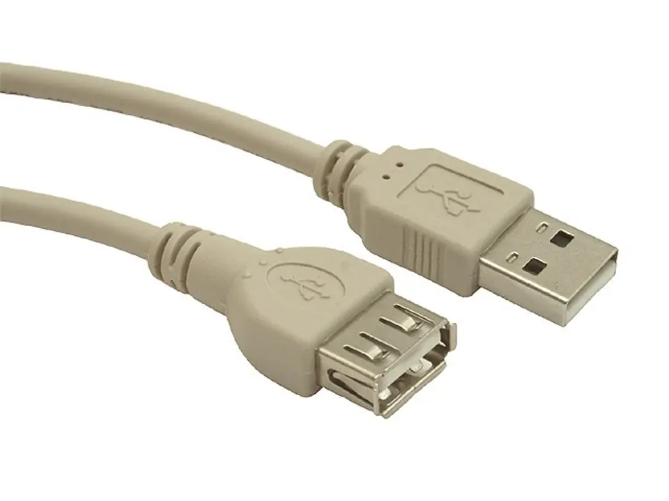 ⁨USB extension cable, 0.75 m grey⁩ at Wasserman.eu