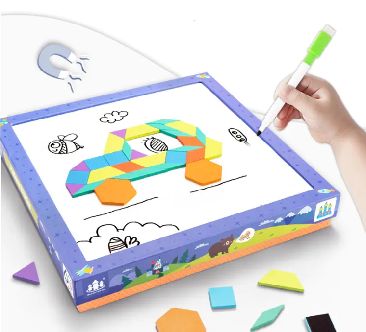 MAGNETYCZNE PUZZLE KLOCKI KSZTAŁTY ZKB-987 w sklepie Wasserman.eu