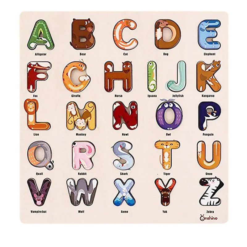 ⁨Alphabet Wild Animals Learn English ONSHINE⁩ at Wasserman.eu