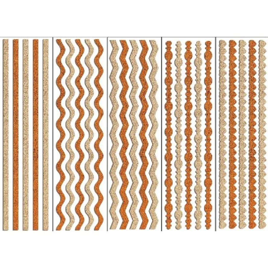 ⁨Wstążki samoprzylepne paski brokat odcienie złotego 30x8cm FSX4 BREWIS⁩ w sklepie Wasserman.eu
