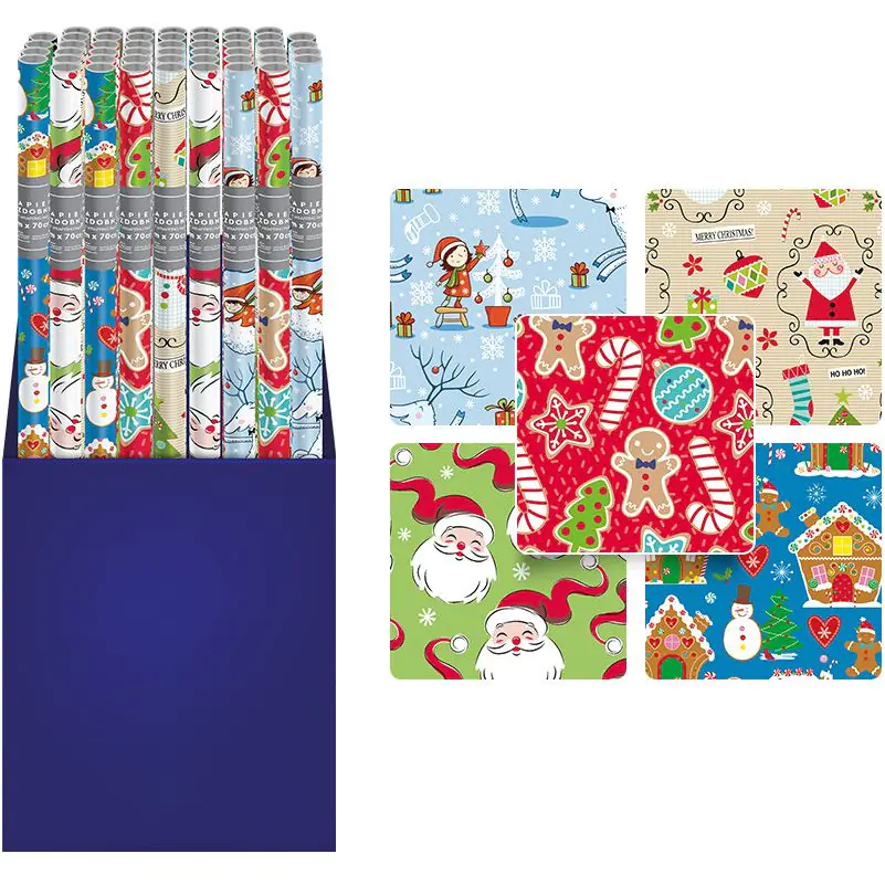 ⁨Christmas paper CHRISTMAS KIDS 200x70cm INTERDRUK⁩ at Wasserman.eu