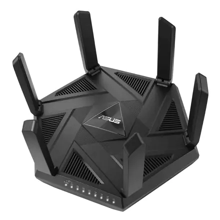 ⁨Asus Wifi 6 802.11ax Tri-band Gigabit Gaming Router RT-AXE7800 802.11ax, 10/100/1000 Mbit/s, Ethernet LAN (RJ-45) porty 4, Anten⁩ w sklepie Wasserman.eu