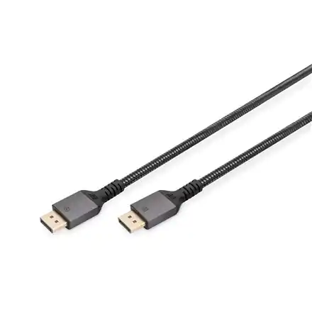 ⁨Digitus Kabel połączeniowy DisplayPort 1.4 DB-340201-010-S Czarny, DP do DP, 1 m⁩ w sklepie Wasserman.eu