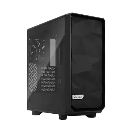 ⁨Fractal Design Meshify 2 Compact Lite Black TG Light tint, Mid-Tower, Power supply included No⁩ at Wasserman.eu