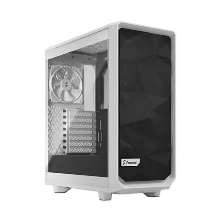 ⁨Fractal Design Meshify 2 Compact Lite White TG Clear, Mid-Tower, Power supply included No⁩ at Wasserman.eu