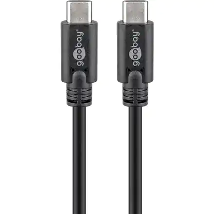 ⁨Goobay | USB-C cable | Male | 24 pin USB-C | Male | Black | 24 pin USB-C | 0.5 m⁩ w sklepie Wasserman.eu
