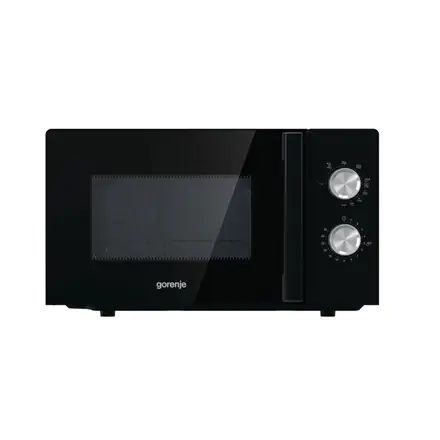 ⁨Gorenje Microwave Oven MO20E2BH Free standing, 20 L, 800 W, Grill, Black⁩ at Wasserman.eu