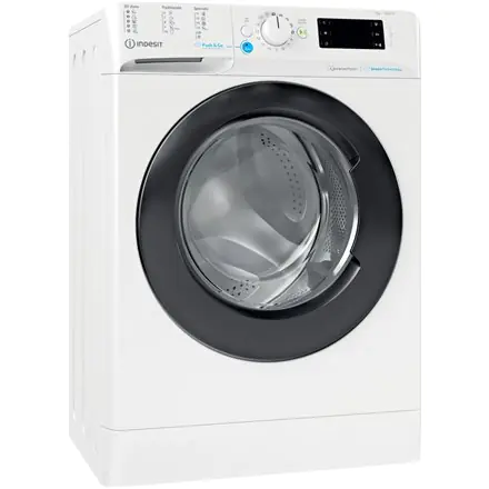 ⁨INDESIT Washing machine BWSE 71295X WBV EU Energy efficiency class B, Front loading, Washing capacity 7 kg, 1200 RPM, Depth 43.⁩ at Wasserman.eu