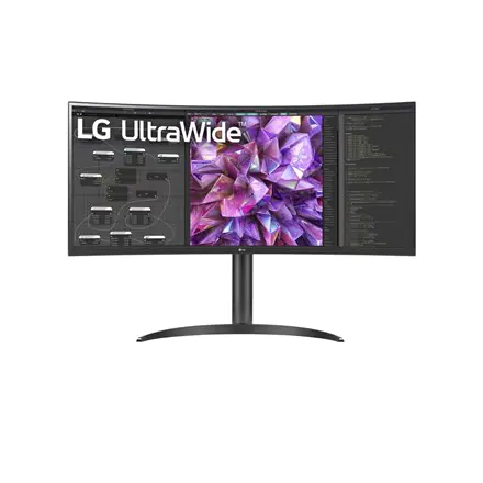 ⁨LG | 34WQ75C-B | 34 "" | IPS | QHD | 21:9 | 5 ms | 300 cd/m² | Black | HDMI ports quantity 2 | 60 Hz⁩ w sklepie Wasserman.eu