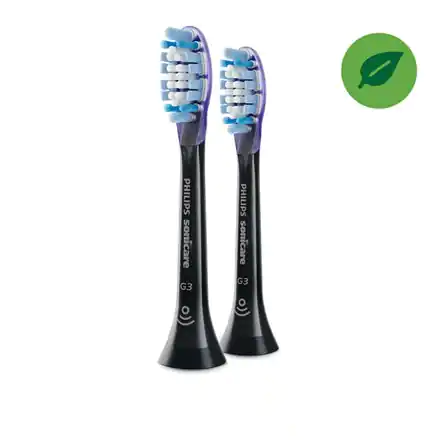 ⁨Głowice szczoteczki do zębów Philips Standard Sonic Sonicare G3 Premium Gum Care Dla dorosłych i dzieci, w zestawie 2 szt Czarny⁩ w sklepie Wasserman.eu