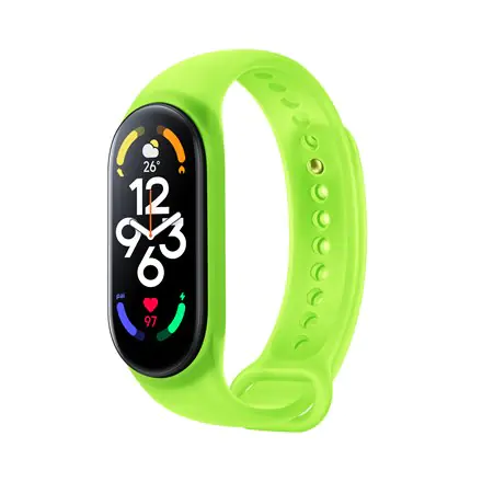 Xiaomi | Pasek na nadgarstek | Przeznaczony dla Xiaomi Smart Band 7 ¦ Xiaomi Mi Band 7, Smart Band 7 | Neongrün w sklepie Wasserman.eu