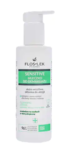 ⁨FLOSLEK Pharma Sensitive Make-up remover milk for sensitive skin prone to allergies 175ml⁩ at Wasserman.eu