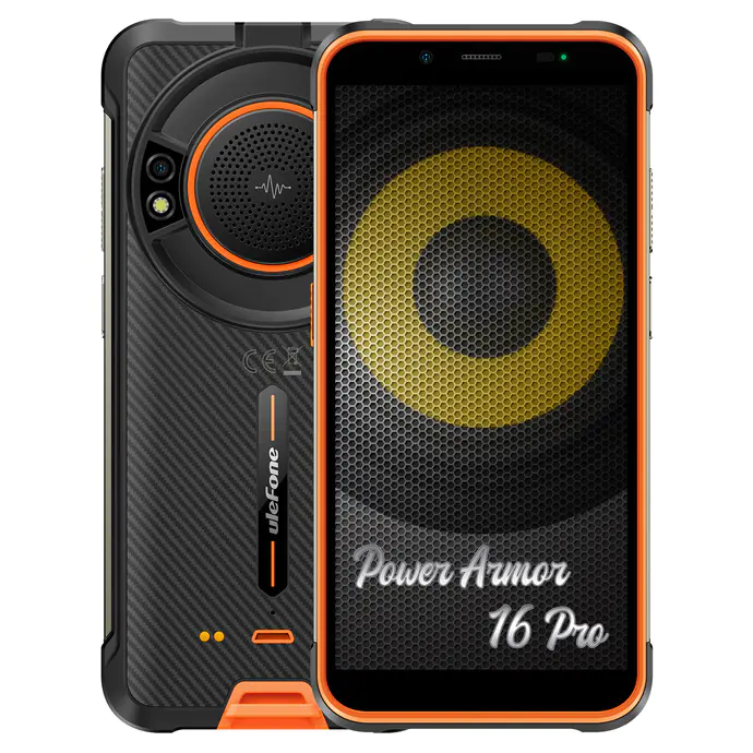 ⁨Smartfon Power Armor 16 Pro 4GB/64GB IP68/IP69K 6900mAh DualSIM głośnik 122dB Pomarańczowy⁩ w sklepie Wasserman.eu