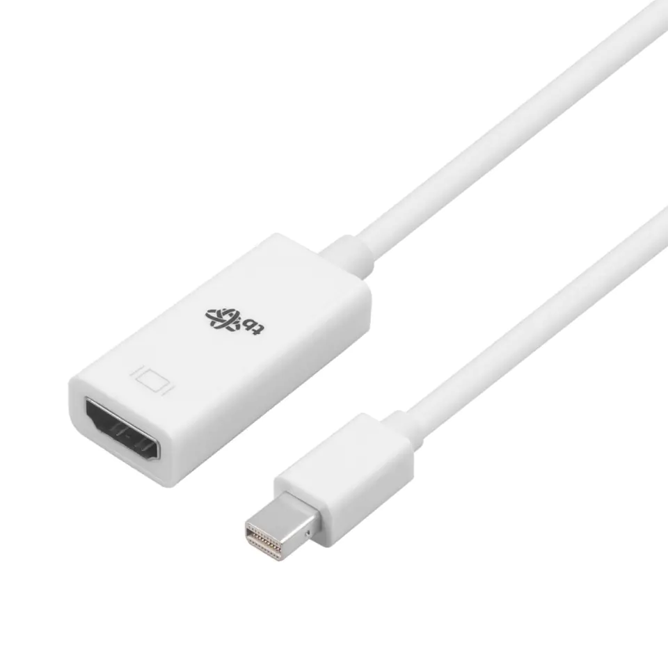 ⁨Adapter Mini DisplayPort M - HDMI F biały⁩ w sklepie Wasserman.eu