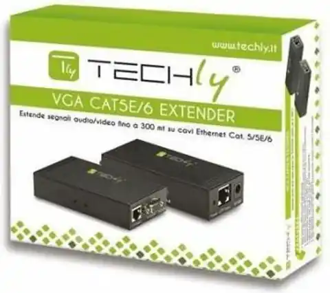 ⁨VGA extender over Cat5e/6 cable up to 300m with audio⁩ at Wasserman.eu