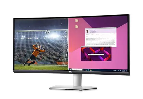 ⁨Monitor S3423DWC 34 cali Curved AMD FreeSync VA LED 100Hz WQHD (3440x1440)/2xHDMI/USB-C/USB/Anti-glare 3H hardness/3Y AES&PPE⁩ w sklepie Wasserman.eu